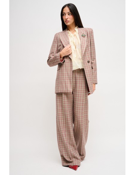 Halftransparante blouse met patroon Maryley