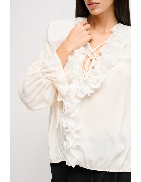 Viscose blouse met ruches Maryley