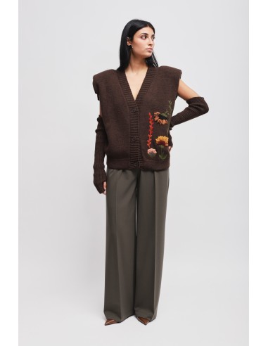 Gebreid gilet met mouwen Maryley