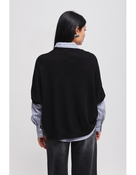 Maryley oversized top met 3/4-mouwen