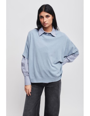 Maryley oversized top met 3/4-mouwen