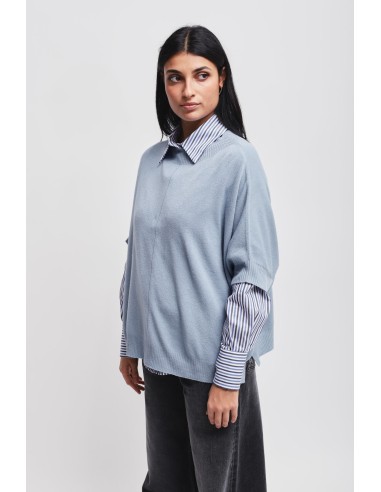 Maryley oversized top met 3/4-mouwen
