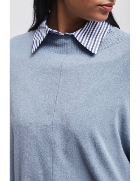 Maryley oversized top met 3/4-mouwen