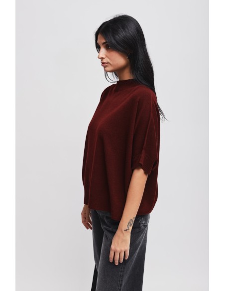 Maryley oversized top met 3/4-mouwen