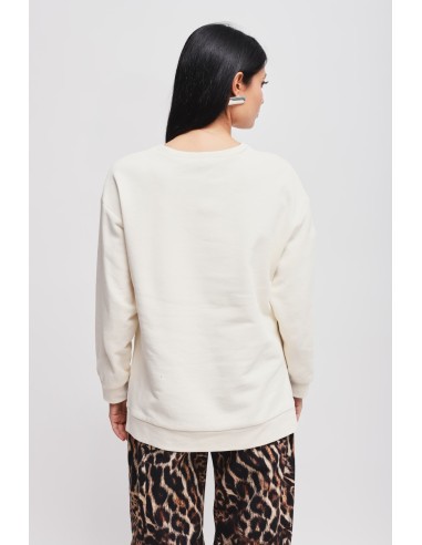 Katoenen sweater met Maryley-print