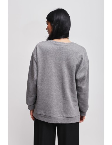 Katoenen sweater met Maryley-print