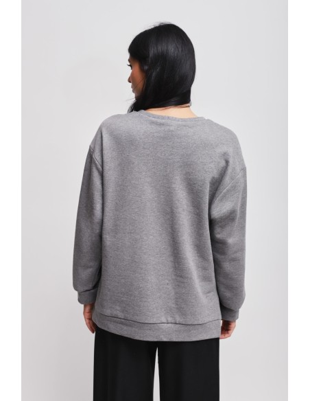 Katoenen sweater met Maryley-print