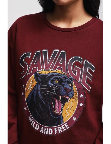 Katoenen sweater met Maryley-print
