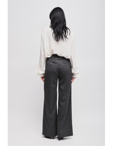 Maryley krijtstreep Palazzo-broek