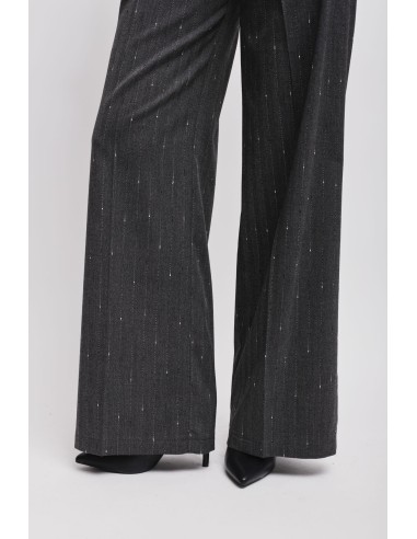 Maryley krijtstreep Palazzo-broek