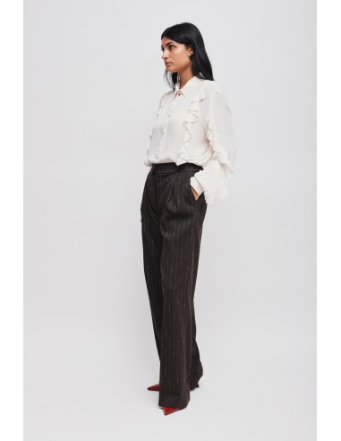 Maryley krijtstreep Palazzo-broek