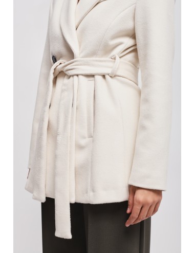Dubbellaagse jas met ceintuur Maryley