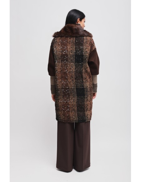 Oversized jas met pailletten van Maryley