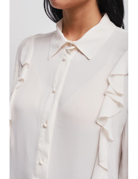 Viscose blouse met ruches van Maryley