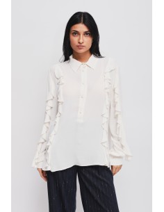 Viscose blouse met ruches van Maryley