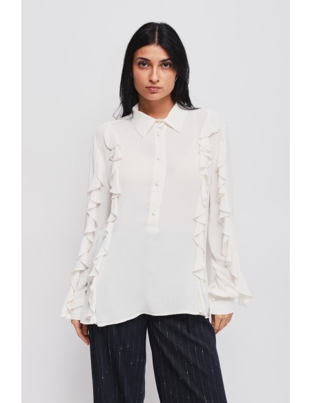 Viscose blouse met ruches van Maryley