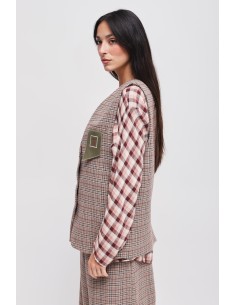 Geruit gilet Maryley 2