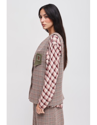 Geruit gilet Maryley