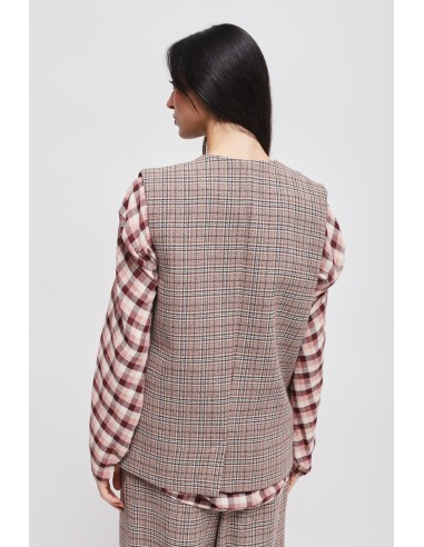 Geruit gilet Maryley