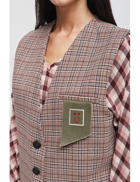 Geruit gilet Maryley