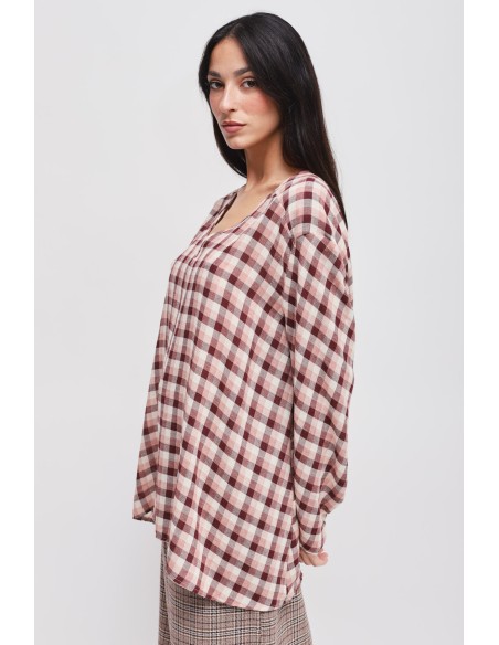 Oversized geruite blouse Maryley