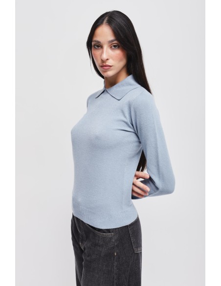 Viscose trui met Maryley-kraag