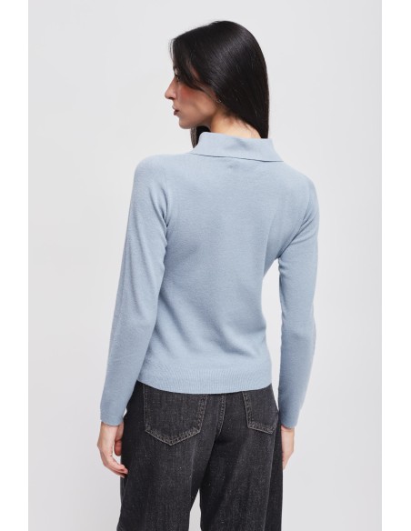 Viscose trui met Maryley-kraag