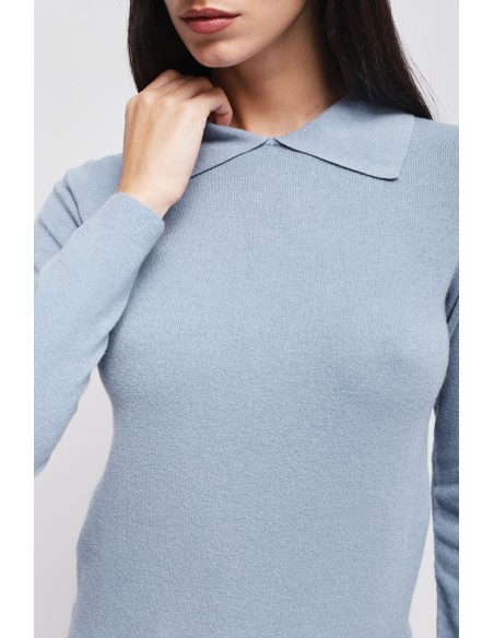 Viscose trui met Maryley-kraag