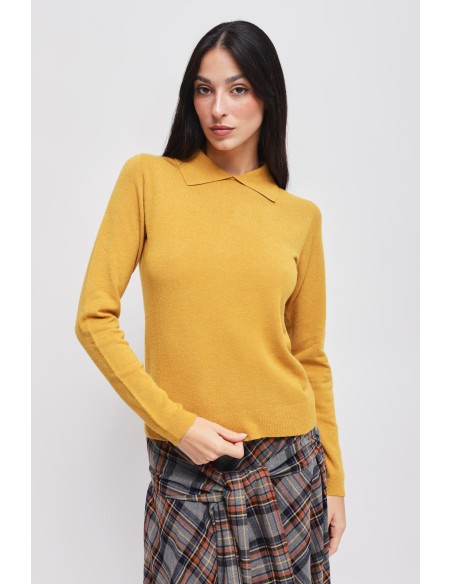 Viscose trui met Maryley-kraag