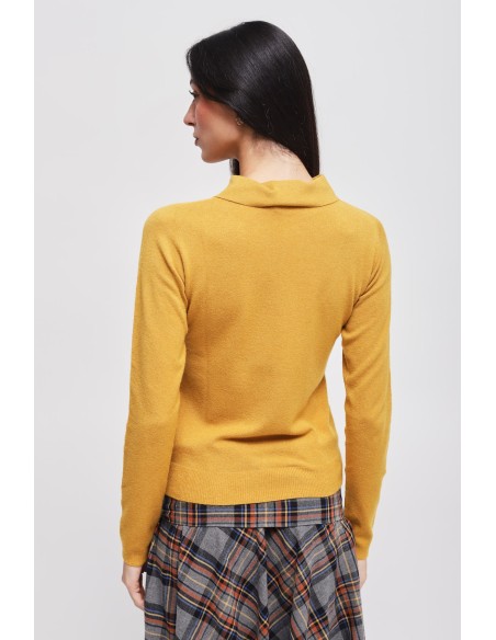 Viscose trui met Maryley-kraag