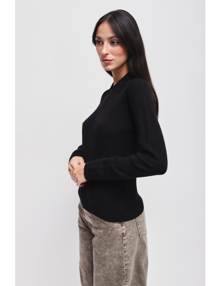 Viscose trui met Maryley-kraag