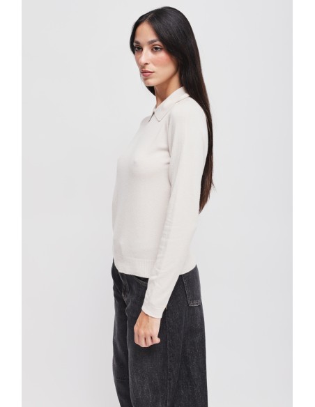 Viscose trui met Maryley-kraag