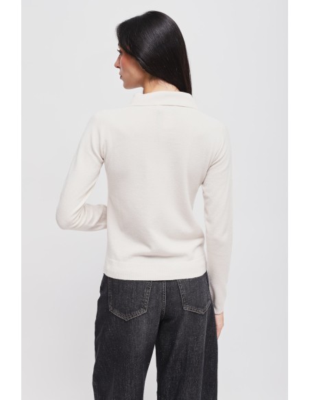 Viscose trui met Maryley-kraag