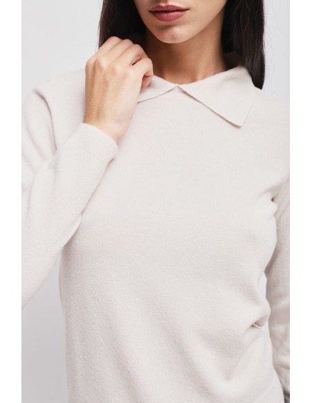 Viscose trui met Maryley-kraag