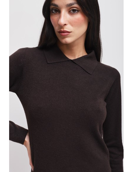 Viscose trui met Maryley-kraag