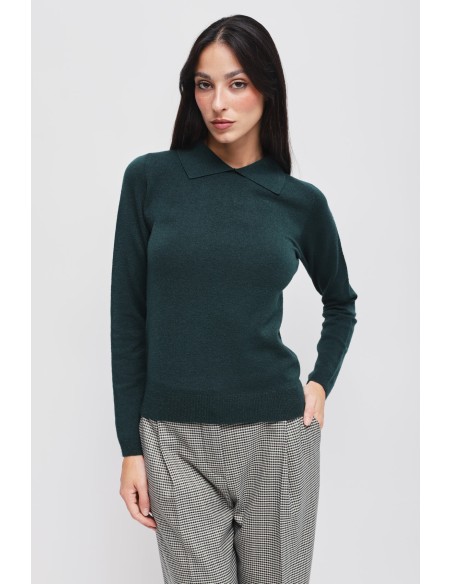 Viscose trui met Maryley-kraag