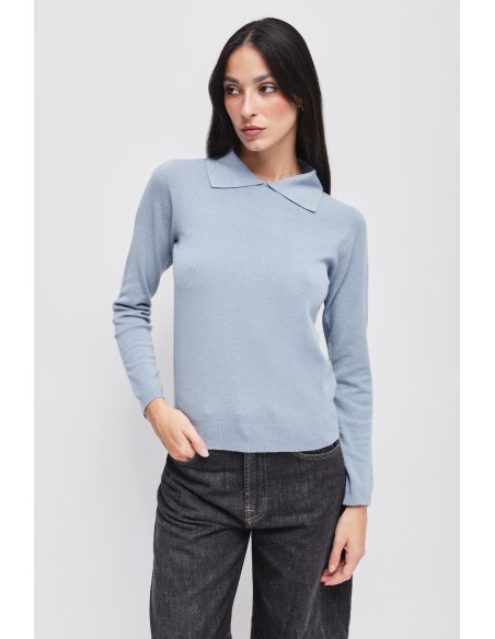 Viscose trui met Maryley-kraag