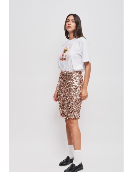 Maryley-paillettenrok in midi-lengte