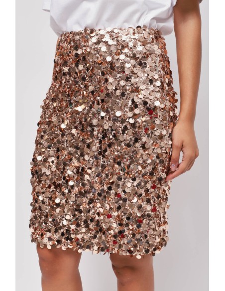 Maryley-paillettenrok in midi-lengte