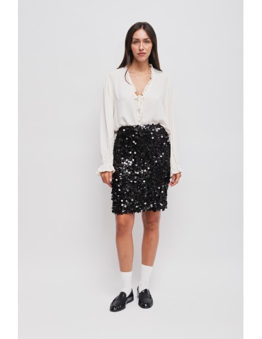 Maryley-paillettenrok in midi-lengte