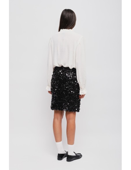 Maryley-paillettenrok in midi-lengte