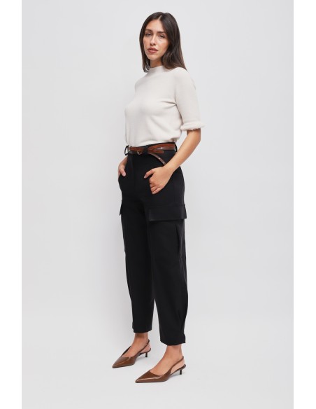 Cargo broek met dubbele tailleband van Maryley