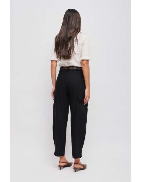Cargo broek met dubbele tailleband van Maryley