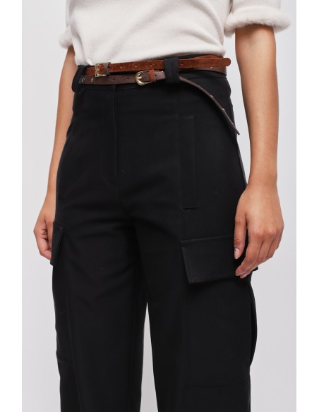 Cargo broek met dubbele tailleband van Maryley