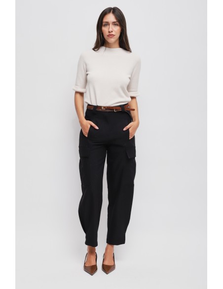 Cargo broek met dubbele tailleband van Maryley