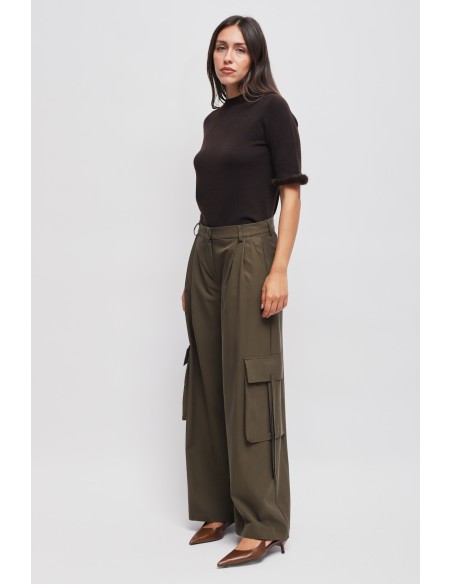 Cargo broek van viscose van Maryley