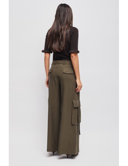 Cargo broek van viscose van Maryley