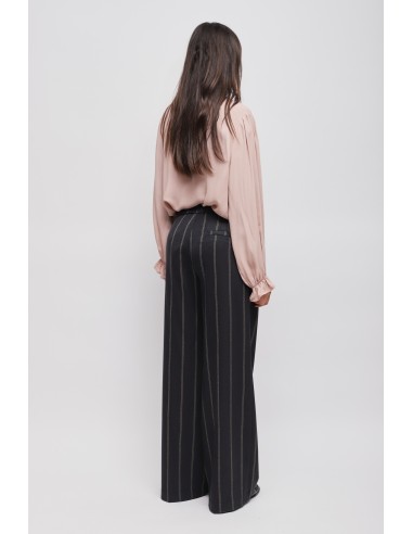 Maryley krijtstreep Palazzo-broek