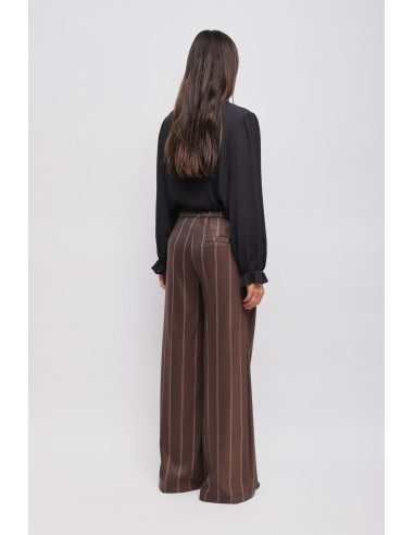 Maryley krijtstreep Palazzo-broek
