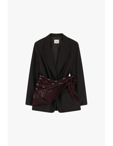 Blazer met een in de taille geknoopte sjaalceintuur Dixie